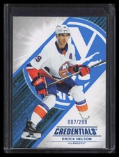Brock Nelson 2024-25 Upper Deck Credentials #69 Blue #/299