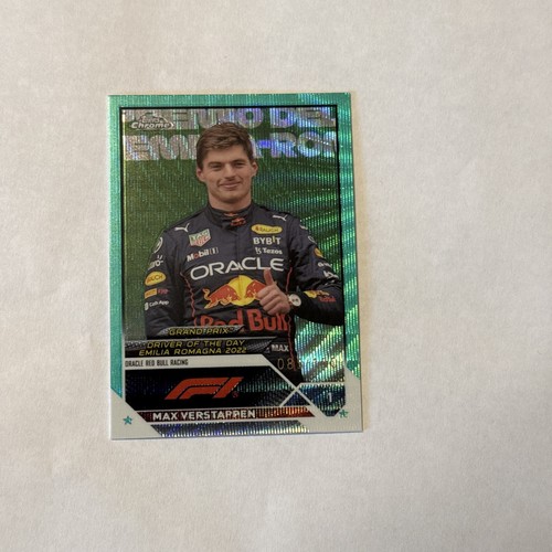 2023 Topps Chrome F1 Max Verstappen #169 Aqua Wave Refractor /150