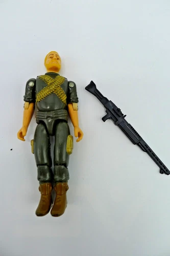 Vintage 1982 G.I. Joe Rock N' Roll w Gun - Missing Some Accessories