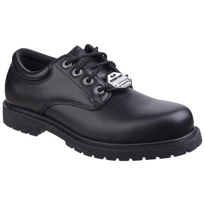 Skechers Herren Cottonwood Elks Leder Arbeits Schuhe Mit Memory Foam Polsterung