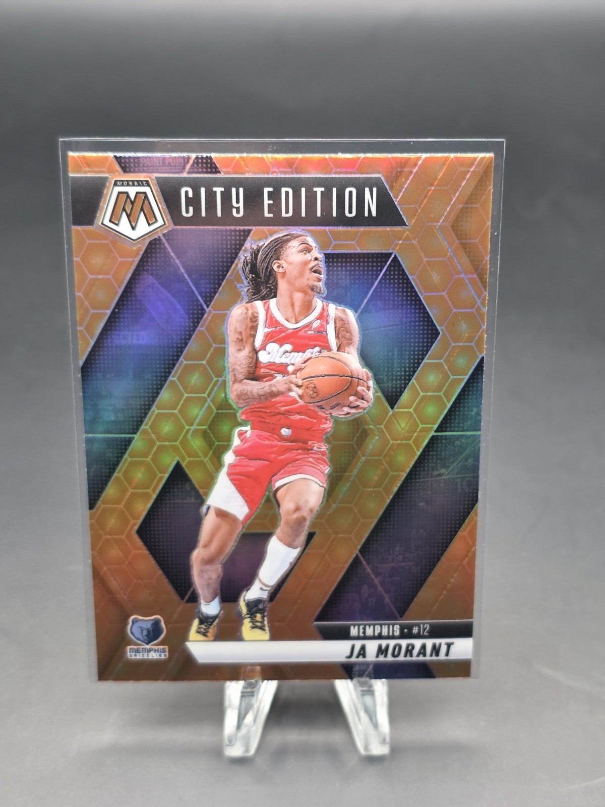 2024-25 Panini Mosaic #281  - City Edition - Ja Morant - Honeycomb Prizm SSP