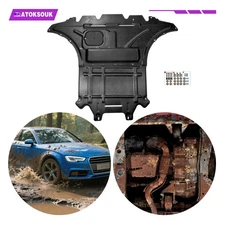 2Pcs Front Skid Plate For Audi A4 2009-2016 Underbody Engine Splash Shield Cover