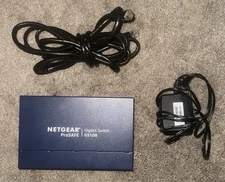 NETGEAR ProSAFE 8-Port Gigabit Switch model GS108v4 10 Foot Black Ethernet Cable