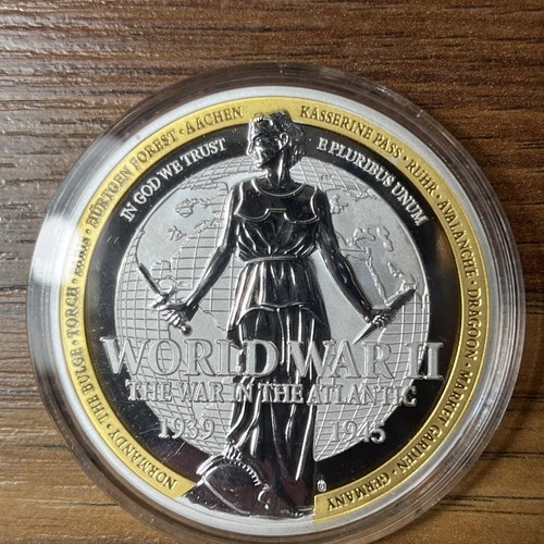 2017 D-Day Invasion of Normandy World War II Commem Proof 2" Münze schneller Versand - Bild 2 von 2