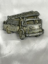 Fire Ladder Fire Fighter Truck Figural Vintage Belt Buckle FREE SHIPPING