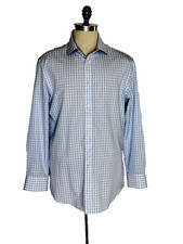 Charles Tyrwhitt Men s 16/41 Shirt Men Blue Regular Fit Blue Button Up Non-Iron