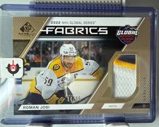 ROMAN JOSI 2023-24 UD SP Game Used 2022 NHL Global Series Fabrics /35 PATCH 3