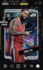 DIGITAL WWE SLAM 10cc JIMMY USO BLACK ECLIPSE BASE COSMIC CHROME 25 LEGENDARY