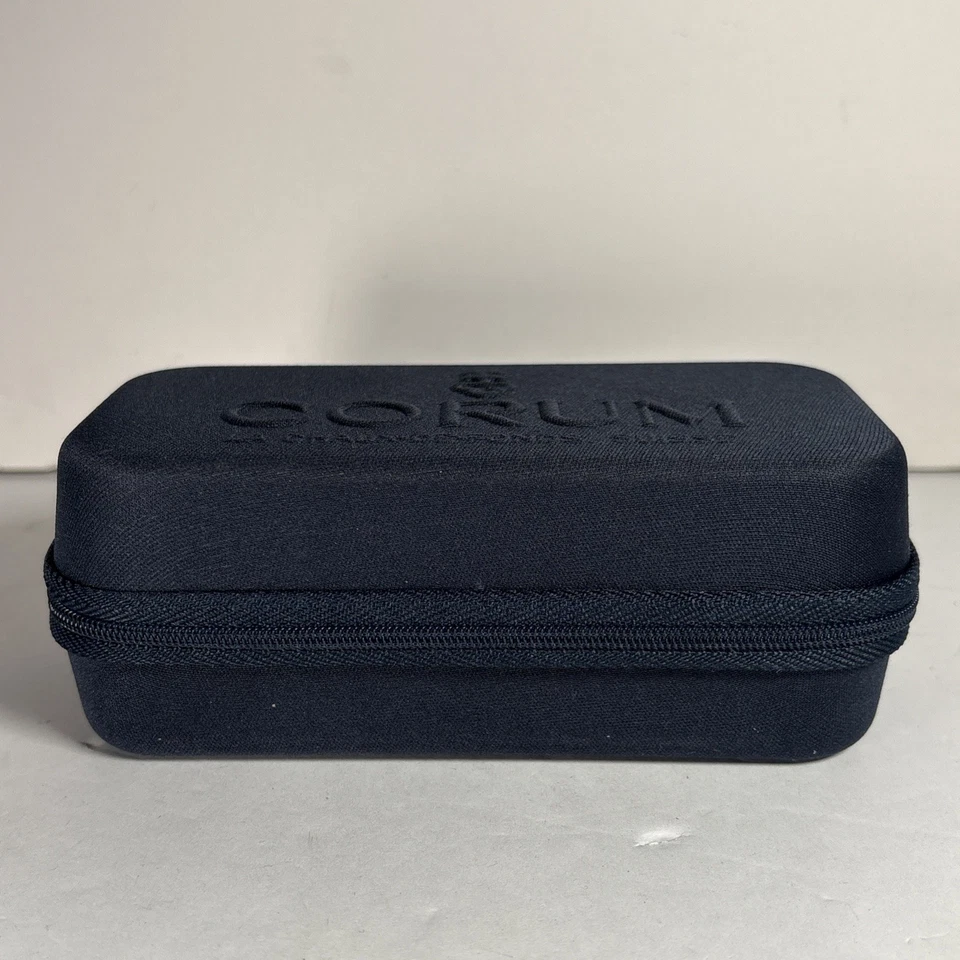 Caja Reloj CORUM Original Azul Estuche La Chaux-De-Fonds Suisse Foto 3 de 4