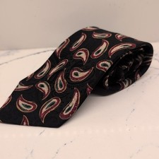 FERRELL REED Men's 100 Silk Paisley Necktie Made In USA 3.5" 60"