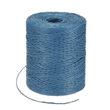 328 Yards 1.5mm Raffia Yarn Paper Ribbon Round String for DIY Dark Blue 
