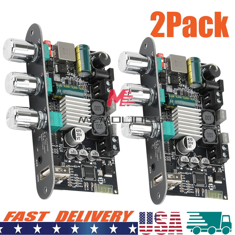2PCS ZK-1001U 100W Mono Bluetooth Audio Power Amplifier Module
