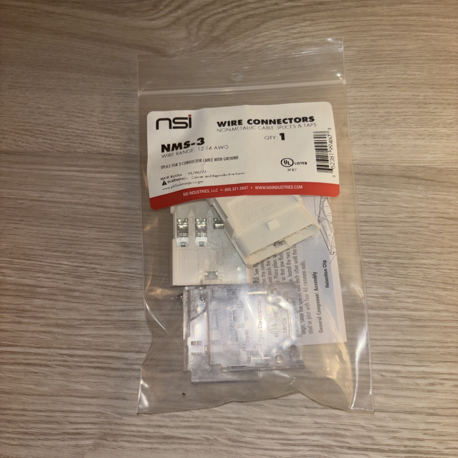 NSI NMS-3 Non Metallic Splice For 3 Conductor Cable With Ground For 12 ...