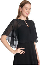 Capelets for Women Soft Chiffon Shawls Wraps Shurg for Evening Wedding Capes Bol