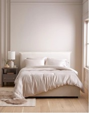 NWT QUINCE BAMBOO DUVET COVER ONLY FULL / QUEEN SAND 100  VISCOSE MSRP 99.90