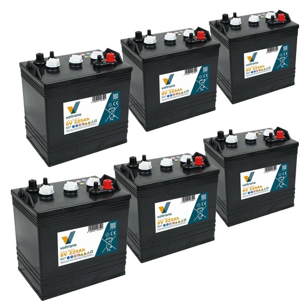 Batterie FüR Golfcart Passend FüR E-Z-GO TXT (Bis 2013) 36V 6 X 6V 225Ah – Voltr-image