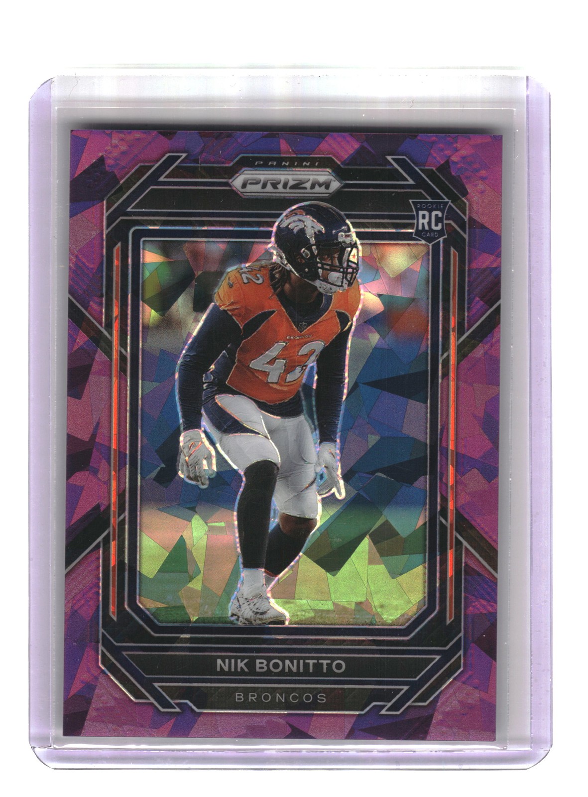 2022 Panini Prizm #398 Nik Bonitto Purple Ice #/225