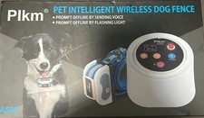Plkm Pet Intelligent Dog Fence Wireless Electric Containment Sysrem W/Transmiter
