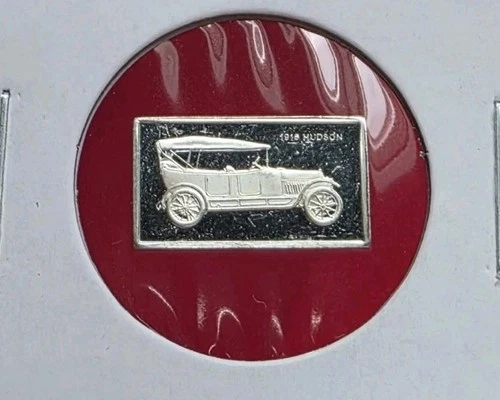 Vintage 1918 Hudson Super 6 Car - 1.6 Gram .925 Sterling Silver Mini Bar Ingot