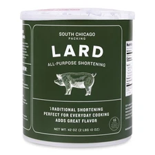 South Chicago Packing Traditonal LARD Shortening, 42 Ounces, Cooking Fat and....