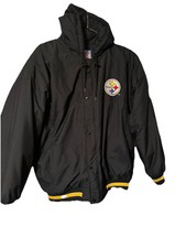 Pittsburgh Steelers black starter parka Jackets size XL