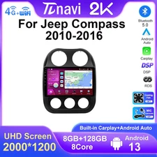 GPS Stereo Multimedia Player Screen For JEEP Compass Android CarPlay Car Radio