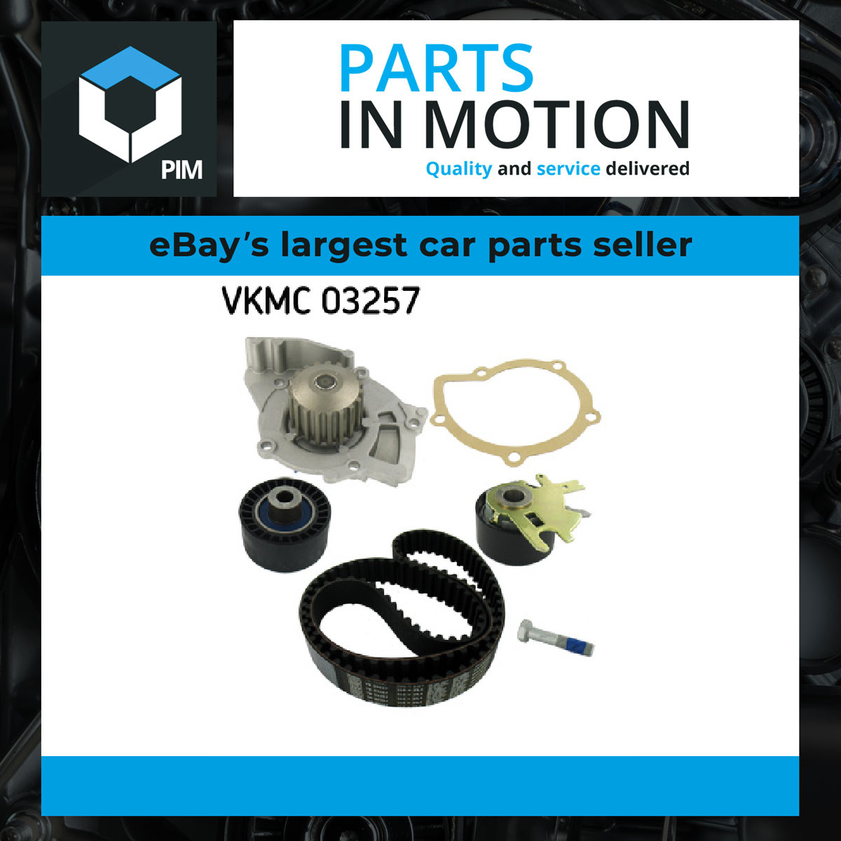 SKF Water Pump & Timing Belt Set VKMC 03257 - Image 4