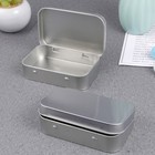 6 PCS/Set Mini Storage Box with Lid Rectangular Tin Cans Empty Tins