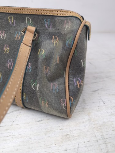 Dooney And Bourke Rainbow Color Zipper Barrel Purse - Medium Size - Picture 5 of 10