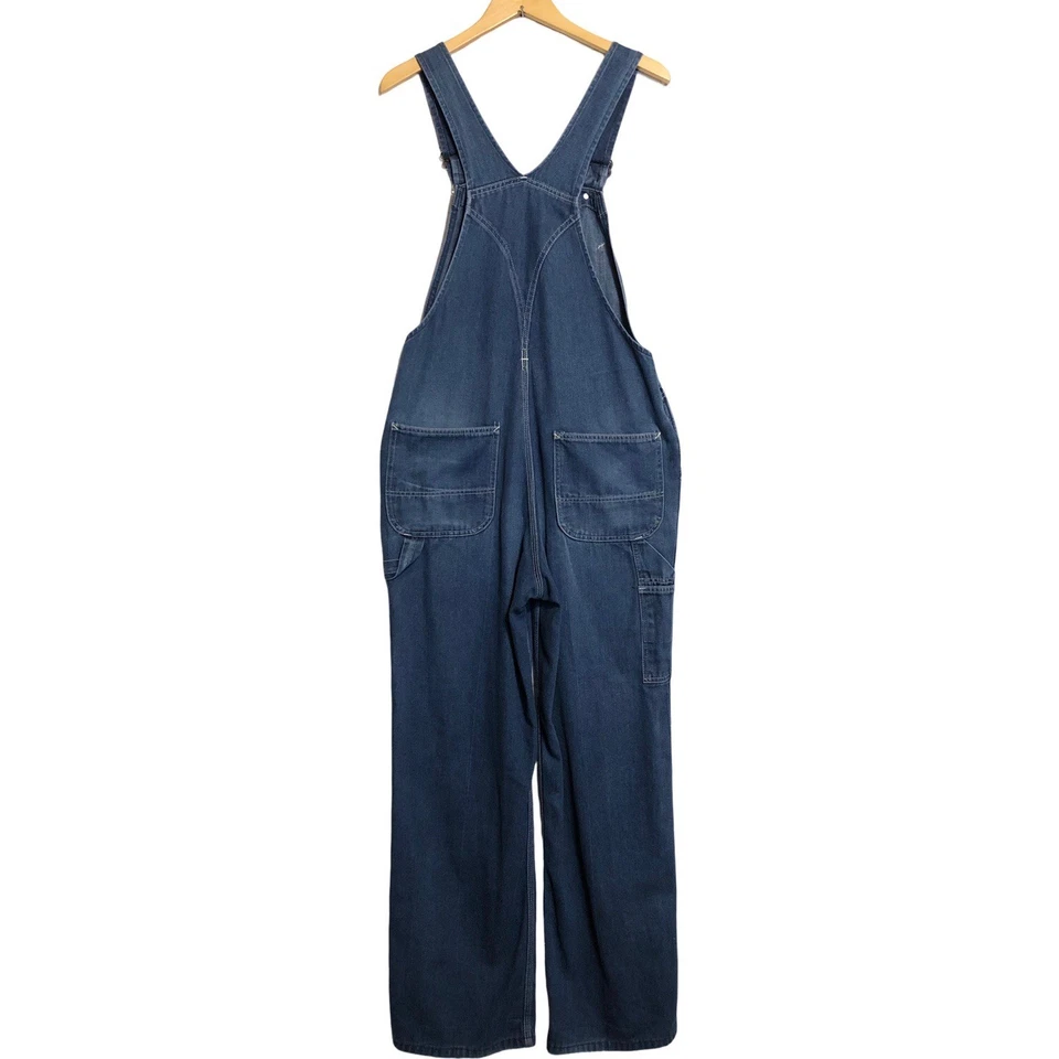 Mono con tirantes vintage Sears Roebucks EE. UU. Wear Tuff Carpenter Denim azul 33 Foto 2 de 4