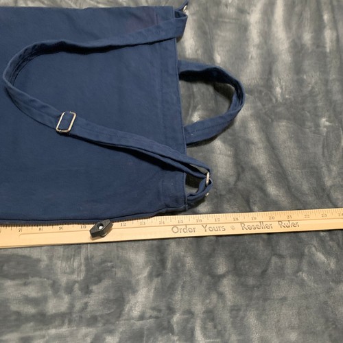 BAGGU Airbnb Duck Tote Bag Blue Canvas Shoulder Bag Reusable Grocery Travel - Picture 15 of 18