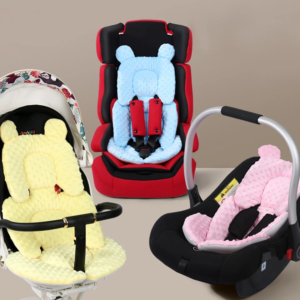 Revestimiento de asiento de cochecito de bebé cojín acolchado silla de paseo asiento de coche alfombrilla cubierta Foto 2 de 4