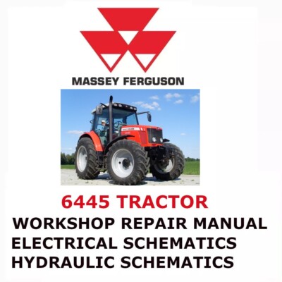 MASSEY FERGUSON 6445 TRACTOR MANUAL WORKSHOP REPAIR SHOP SERVICE ENGINE PDF