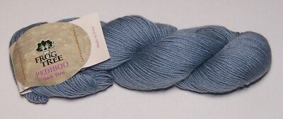 100g skein of Frog Tree PEDIBOO Merino Wool & Bamboo Sock Yarn #1134 SMOKEY RAIN