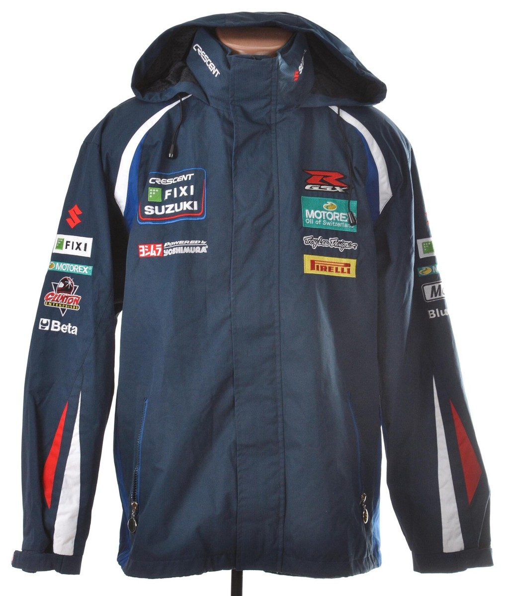 MOTO CRESCENT FIXI SUZUKI RACING RAIN SIZE L ADULT | eBay