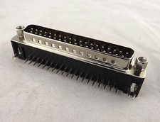 1pc D-SUB DB37 37 Pin Male Right Angle PCB Solder Cable Connector Adapter 2 Rows