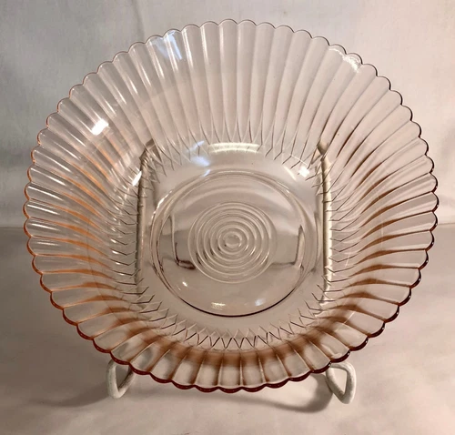 MacBeth Evans Pink Petalware 9" Large Berry Bowl