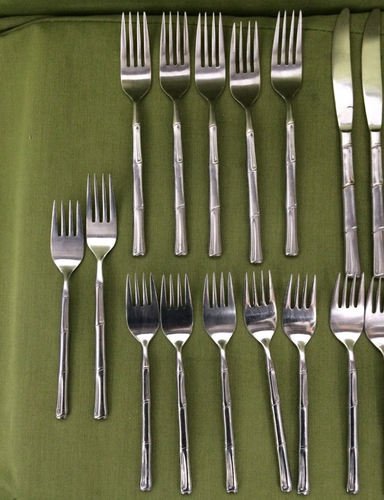 25 PC - CATHAY Stainless Flatware Set Lot - Afbeelding 7 van 9