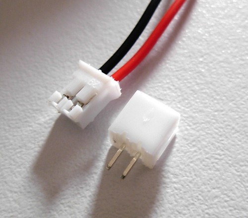Connecteur mini JST Male + adaptateur connector / red & black cables + adapter - Afbeelding 5 van 7