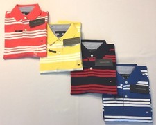 Mens Tommy Hilfiger Stretch Slim Fit Striped Polo