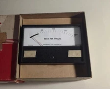 Vintage 1972 Triplett Beats Per Minute Trigger Volume Model 485015 Meter NOS