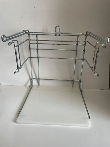 2 Count - T-Shirt Shopping Bag Rack Stand Grocery Plastic or Reusable Bag