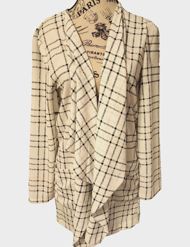 LUSH white polyester cardigan - size S