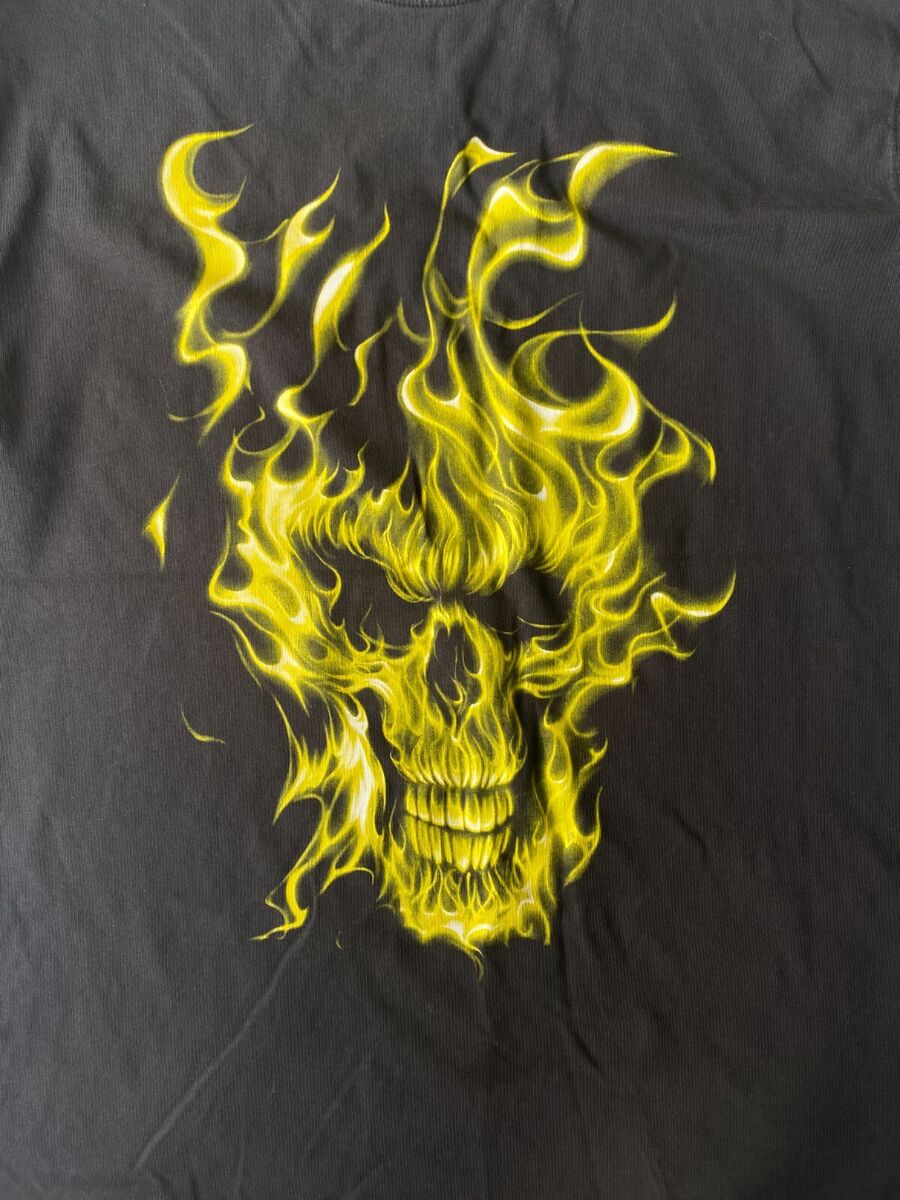 Heron Preston Fire Skull Long Sleeve Shirt (XL) | eBay Heron Preston Fire Skull Long Sleeve Shirt (XL) | eBay