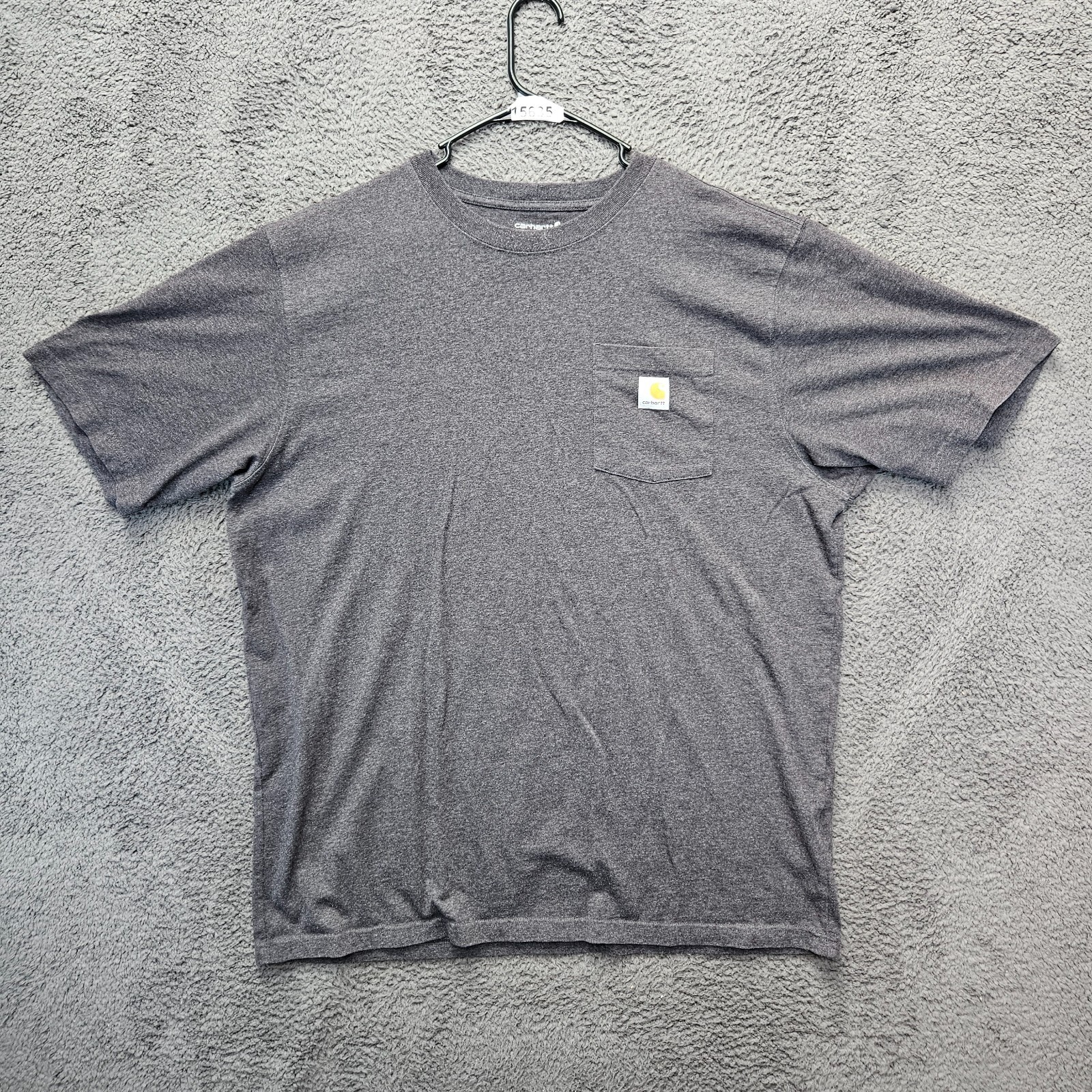 Carhartt T-Shirt Men Size XL Gray Pocket Tee Short Sleeve Loose Fit