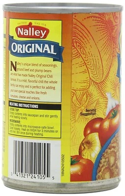 Nalley Chili ORIGINAL Con Carne w Beans (6 | Grelly België