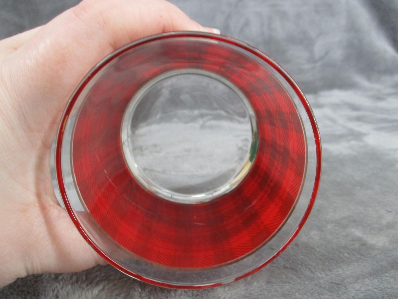 Whiskey Glasses Set Scottish Plaid Special Gifts By Crowning Touch  4 Piece New