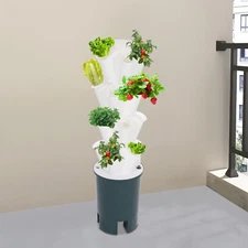 20 Hole Hydroponic Tower Hydroponics Growing System Kit Vertical Planting Tower