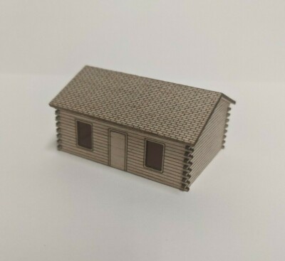 2 Pack N Scale Log Cabin House Kit - Laser Cut Wood Model Train Scenery Building