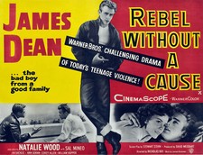 POSTER FILM VINTAGE RIBELLE SENZA CAUSA JAMES DEAN STAMPA A3